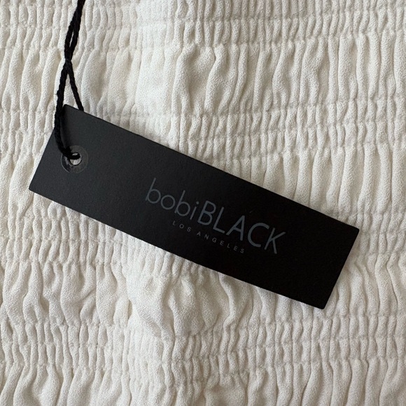 BobiBLACK Revolve Smocked Tube Top in White // Size S - Picture 4 of 5